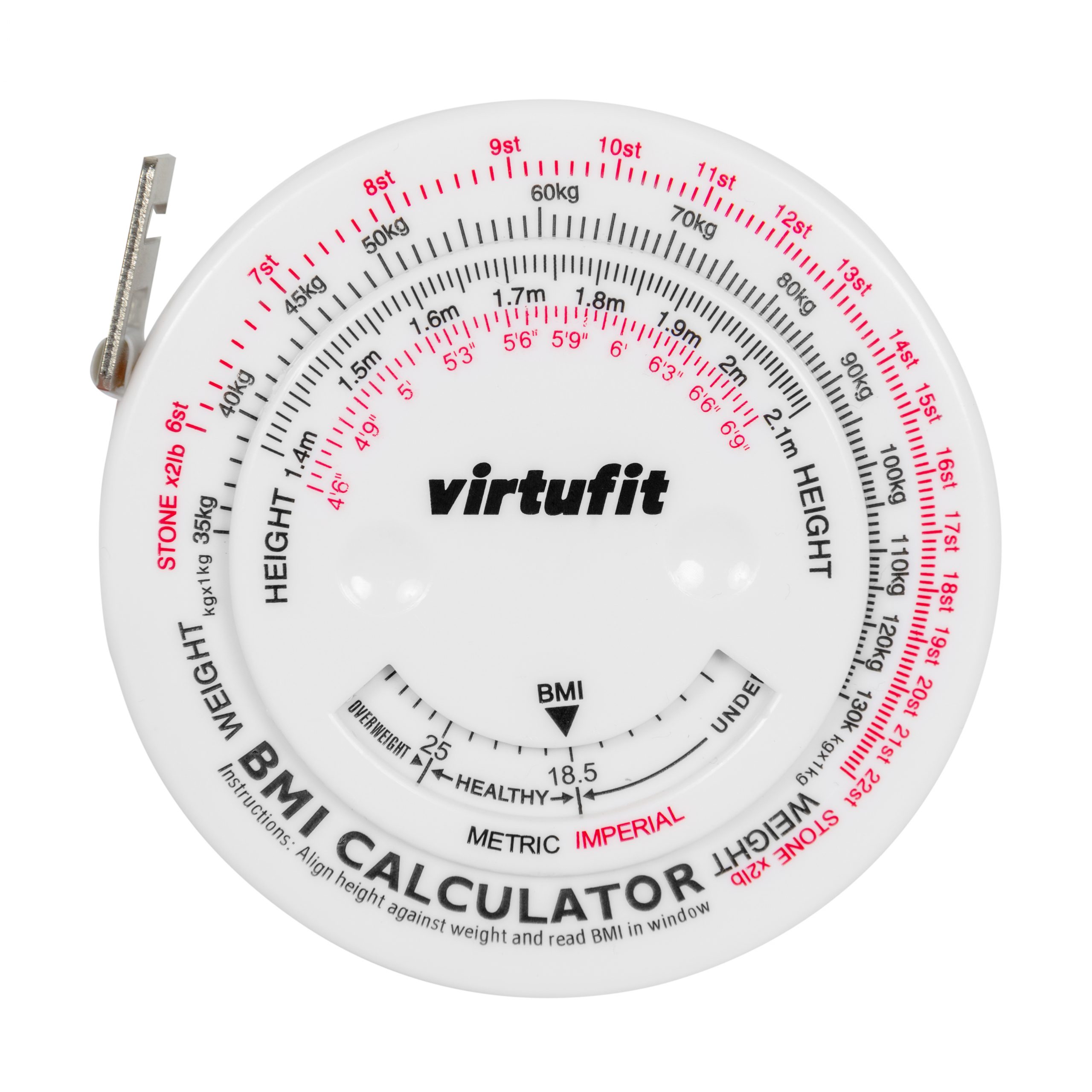 Kleverig Regeringsverordening Altijd VirtuFit Omtrekmeter met BMI Calculator - 150 cm - Virtufit